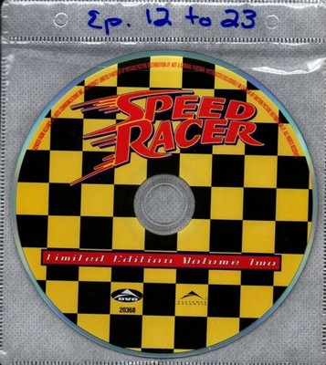Speed Racer: Volume Two DVD *DISC ONLY* = REGION 1 - 11 Episodes - 12 to 23