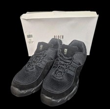 Bloch Boost DRT S0538 Black Mesh Suede Split Sole Dance Sneakers Womens 14
