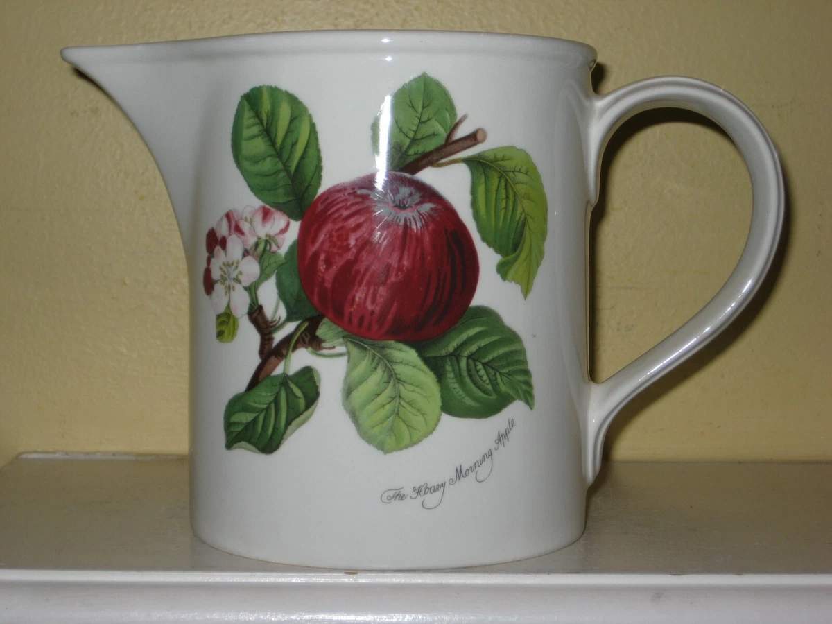 Portmeirion Pomona Pitcher or Drum Jug 40 oz (5 cup) Hoary Apple, 5 3/4