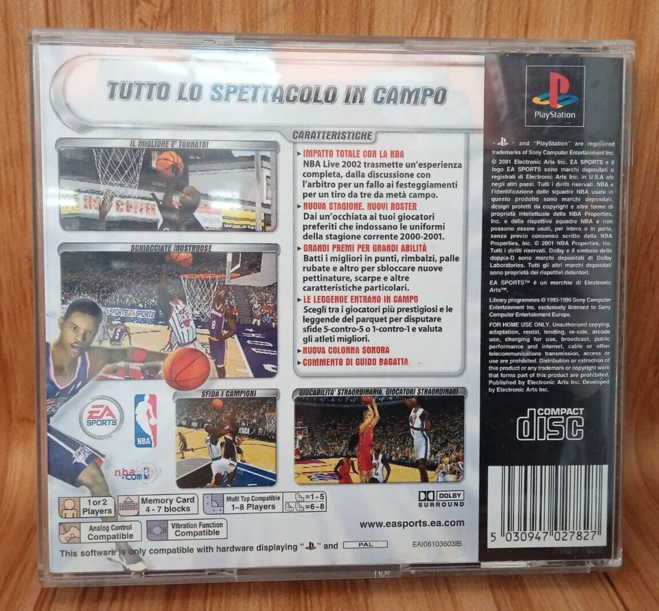 EA SPORTS NBA LIVE 2002 PLAYSTATION 1 PS1 PSONE PSX - Immagine 2 di 4