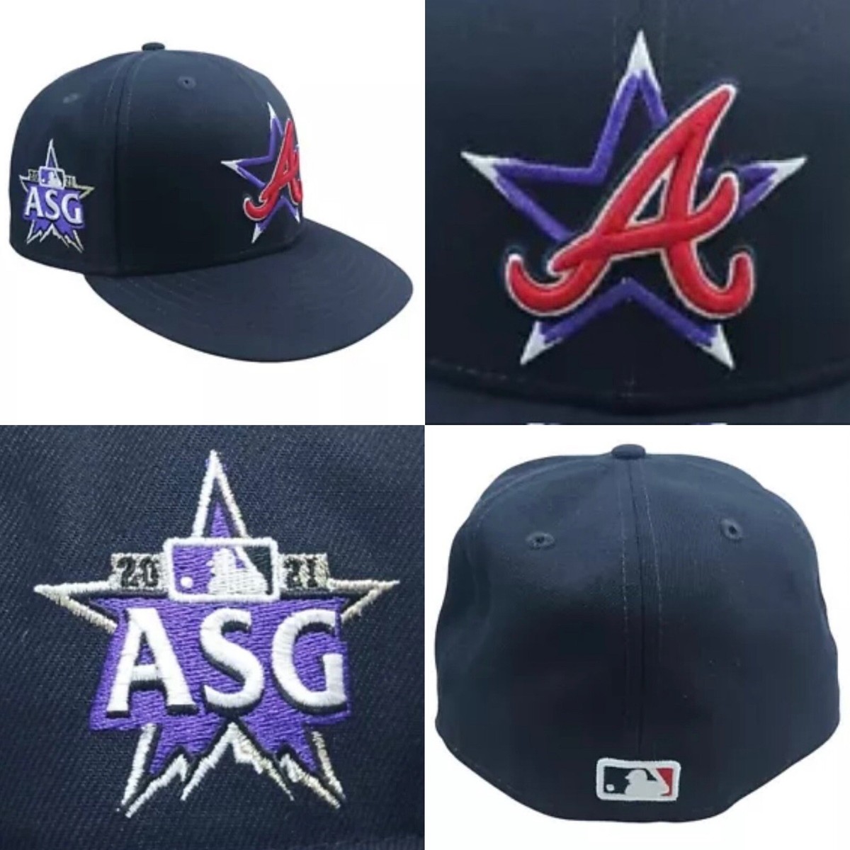 Atlanta Braves New Era 59FIFTY Fitted Hat 1/4 2021 MLB All Star - Main Image