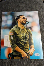 HEAD COACH  Mike McDaniel SIGNED MIAMI DOLPHINS 8X10 PHOTO WITH PSA
