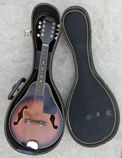 Vintage Hondo Mandolin HMD65 With Case As Is Parts / Restoration