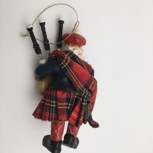 Clothtique Schottischer Weihnachtsmann mit Dudelsack Weihnachtsschmuck Possible Dreams 2000 - Bild 5 von 13