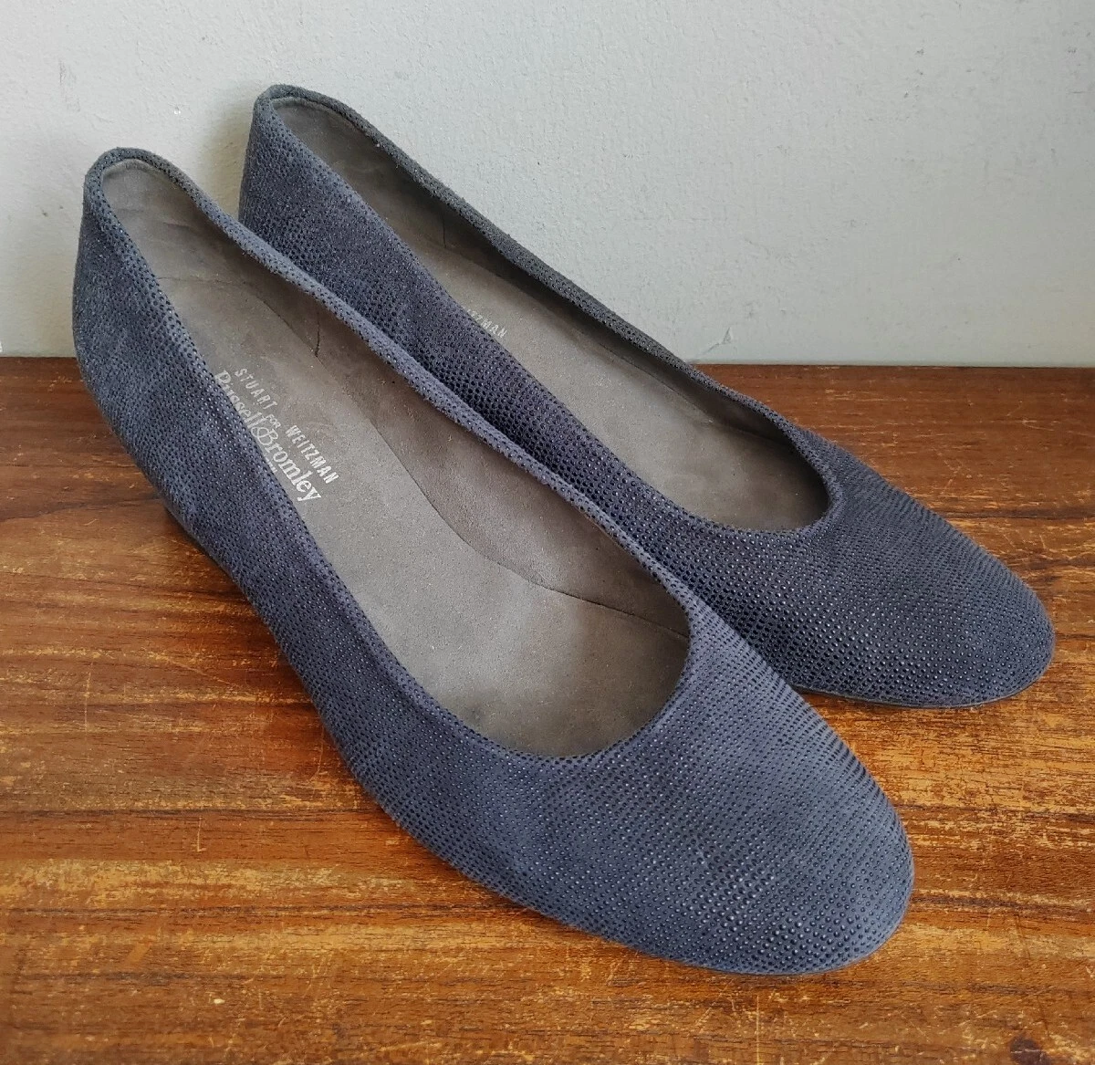 Stuart weitzman blue store suede shoes