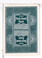 Single Railroad Playing Card "Chicago Rock Island, CRIP-8b" Bollhagen Bk, Stand