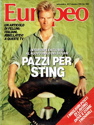 EUROPEAN 1985/49=STING=KONRAD KUJAU=VALENTINI TERRANI=RICCIARELLI=MIRELLA BRAKES=