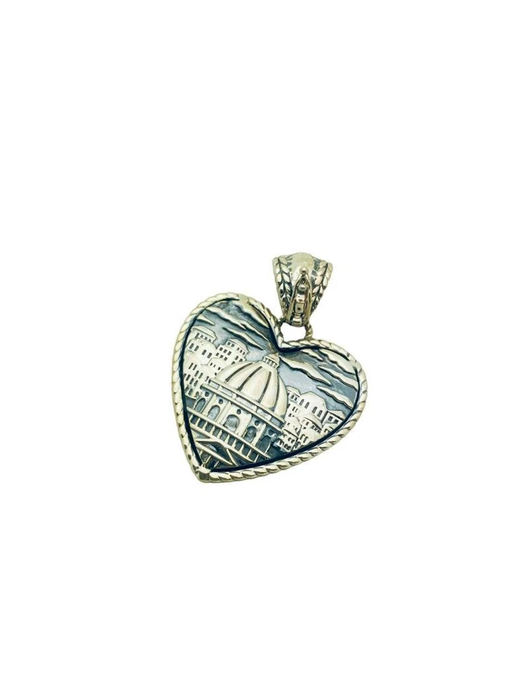 JAI John Hardy Sterling Silver Italian Love Lock Pendant Or Enhancer - Image 2 of 4