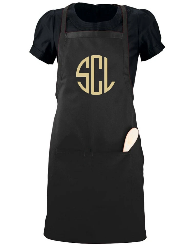 Custom Monogrammed Apron w/ YOUR INITIALS Server Size (22" x 30") monogram gift - Image 4 of 4