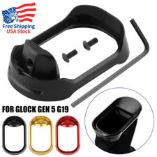 Anodized Aluminum Flared Magwell For Glock 19 Gen 5 G19