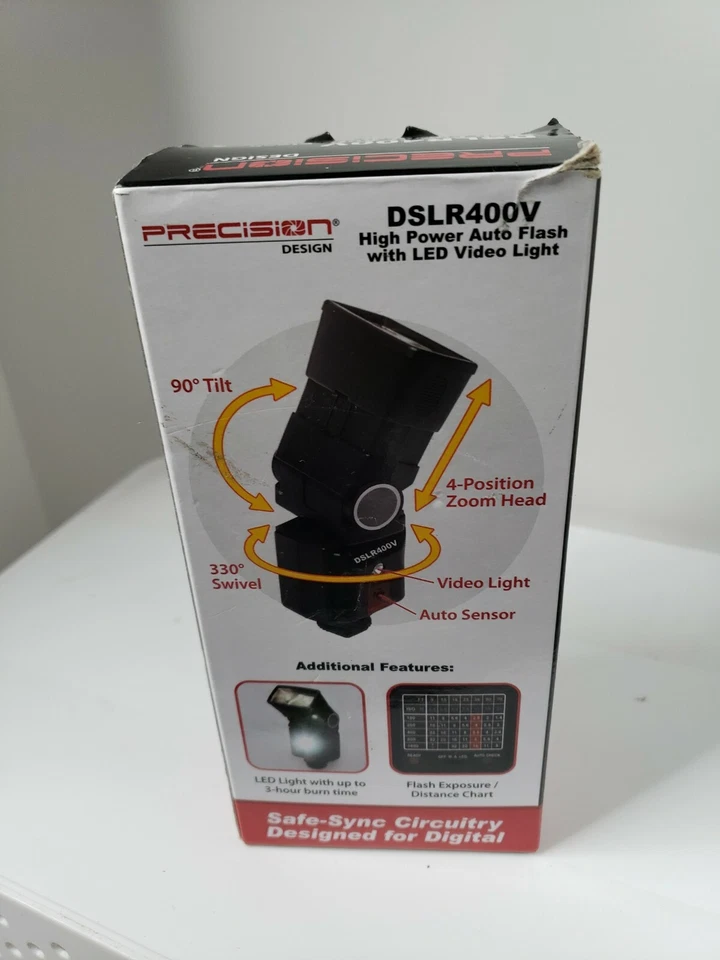 Precision Design High Power Auto Flash with LED Video Light-DSLR400V - Image 3 of 4
