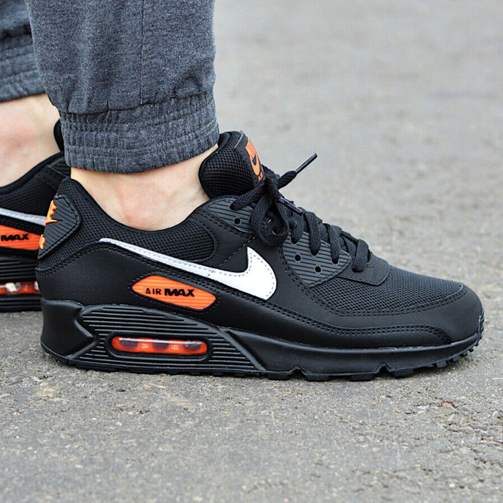 Nike Air Max 90 Black Reflect Silver Mens Shoes DJ6881 001 Black