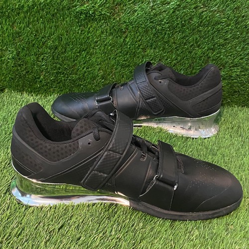 Reebok Legacy Lifter Shoes Mens 13 Black Chrome CN1002 Weight Lifting Squats - Picture 4 of 10