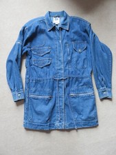 Vintage, Circa 1995 'together' Denim Thigh Length Oversized Jacket, S 8/10, Vgc