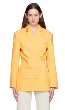 Jacquemus Yellow 'la Veste Tibau' Blazer Size Large Genuine Rrp £915 #r