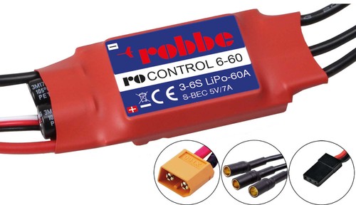 Robbe RO-CONTROL 6-60 3-6S -60(80)A 5V/7A SWITCH BEC Regler, 8711, Lagernd! - Bild 2 von 2