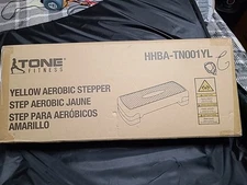 AEROBIC STEP PLATFORM Workout Stepper for Fitness Exercise Yellow TONE FITNESS