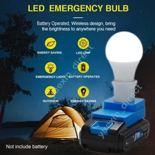 LED Work Light E27 Bulbs For Hart 20V Battery Powered Cordless Emergency Lamp