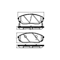 Bremsbelagsatz Scheiben 17,3 Mm Triscan Iam-Expertise FüR U.A. Kia Sorento