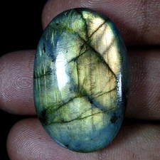 Natural Blue Labradorite Oval Cabochon Loose Gemstone 42.60 Ct