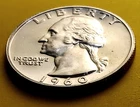 🟅 1960 BU PROOF 90% Silver Wash. 25¢ 66-Year-Old Coin