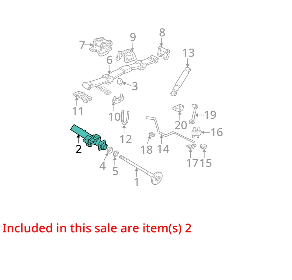 Carcasa para Chevrolet GMC ASTRO SAFARI 2003-2005 ASM R/AXL 12479382 - NUEVO OEM Foto 3 de 4