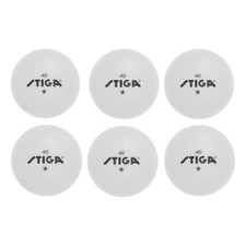 Ping Pong Balls 6pk White 1-Star Table Tennis Balls, Official Size 40mm ABS...