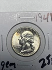 1948 WASHINGTON SILVER QUARTER 90% Silver MS++