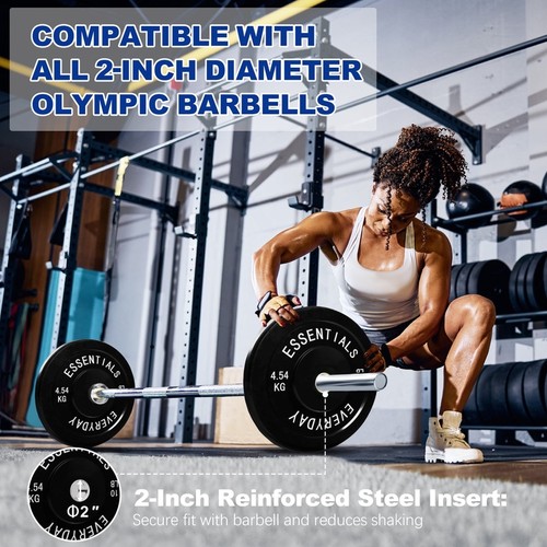 Rubber Hex Dumbbell Set Non-Slip Grip Strength Training Home Gym Weights Pair US - Picture 4 of 25