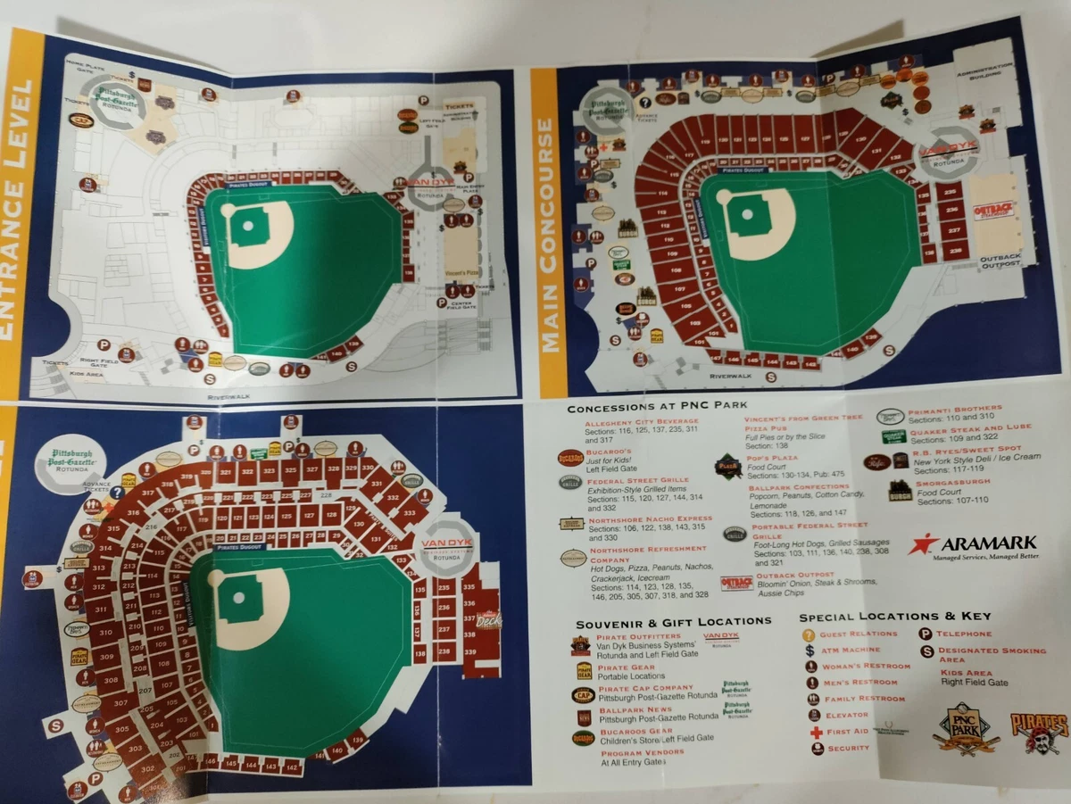 pnc park food map 2023