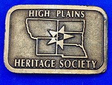 High Plains Heritage Society Vintage Belt Buckle by Hit Line USA