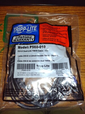Tripplite P560-010 Cable - 10ft Dual Link DVI-D - FAST SHIPPING! -46