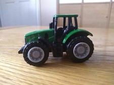 Vintage Miniature Dark Green Diecast Tractor : Height 4.3 cm / Length  6.5 cm