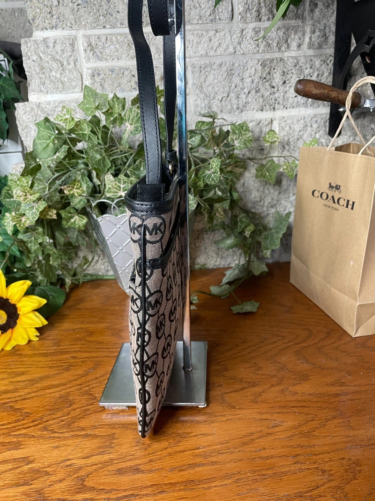 BORSA A TRACOLLA MICHAEL KORS KEMPTON GRANDE TASCA LOGO FIRMA BORSA TRACOLLA