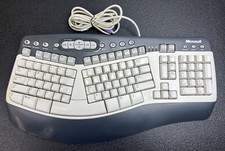 Microsoft RT9470 Natural Multimedia Keyboard 1.0A PS2 Wired Ergonomic Comfort
