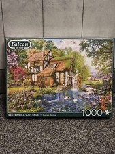 Image of Falcon De Luxe WATERMILL COTTAGE 1000 PIECE JIGSAW . BRAND NEW
