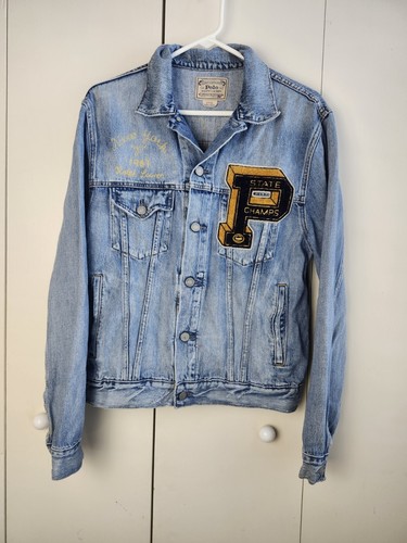 Polo Ralph Lauren Jeansjacke RL Tigers State Champs New York 1967 Größe M