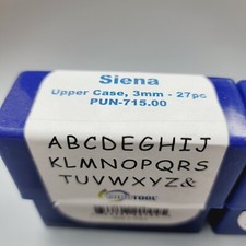 Siena Font 3mm Metal Stamp Uppercase 27pc. Stamp Set Punch Set