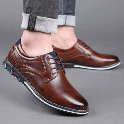 Zapatos De Cuero Hechos A Mano Para Hombre Mocasines Suaves Cómodos Elegante