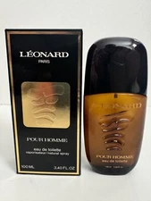 LEONARD PARIS POUR HOMME 3.4 FL. OZ. (100ML) EDT SPRAY NEW W BOX DISCONTINUED