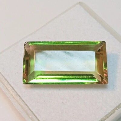 Alexandrite Baguette Cut Natural Colour Change Certified 10+ Ct Loose Gemstone