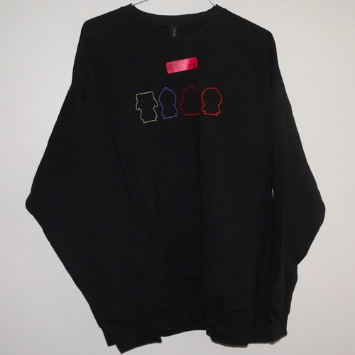 SOUTH PARK Sz 2XL SWEATSHIRT BLACK WITH GRAPHIC OUTLINE, CARTMAN KENNY KYLE STAN - Picture 3 of 15