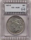 1927 D Peace Dollar AU 50 ICG