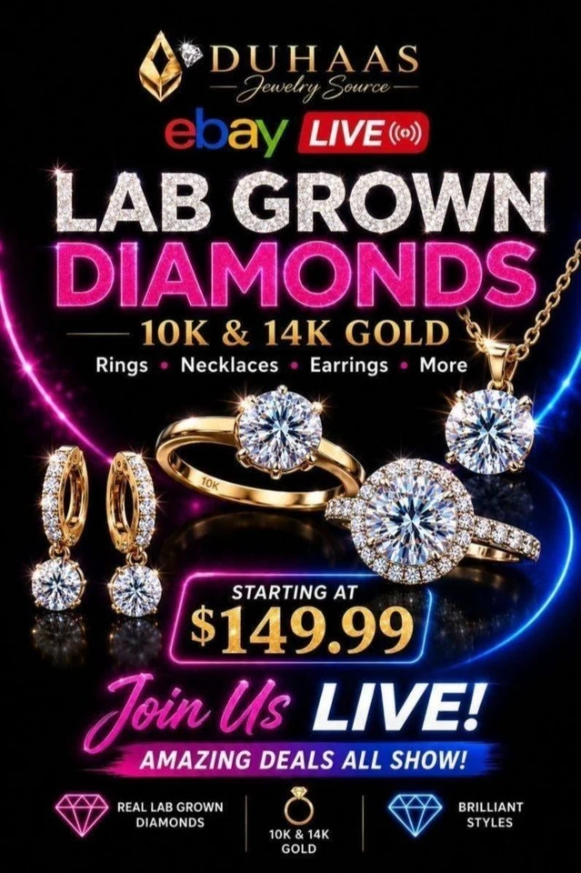 Lab Grown Diamond Event 💎 10K & 14K Gold | Rings, Earrings, More