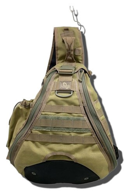 #ad MAGFORCE Shoulder Bag Khaki Authentic Men D:4.72” H:20.47” W:13.98” 7441 $127.99