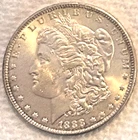 1888 O  Morgan good luster good eye appeal good features free ship Sigma tested+