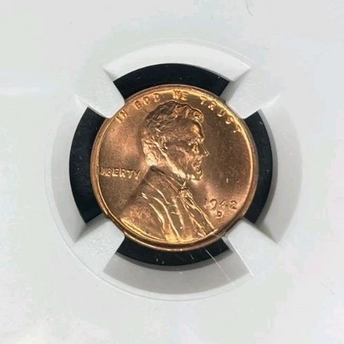 1942-D LINCOLN WHEAT CENT ~ NGC MS 66 RD ~BEAUTIFUL COIN~REF#47-014