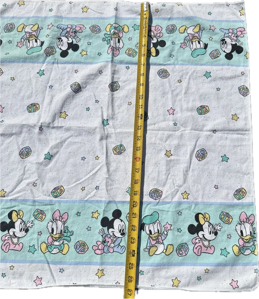 Vintage Babies Mickey Minnie Donald Receiving Blanket - Image 3 of 3