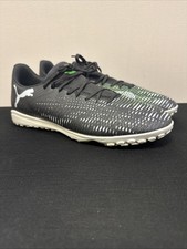 Puma Mens Future 8 Play TT Black/Gray/Green 108378-02 Turf Soccer Mens Size 10.5