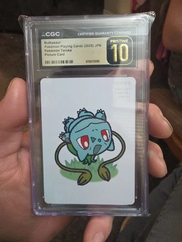 2025 POKEMON PLAYING CARDS JPN BULBASAUR CGC 10 PRISTINE Taruka